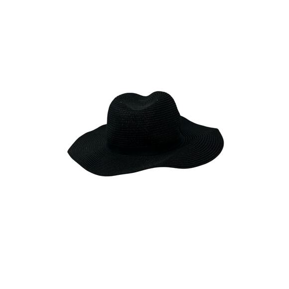 Banana Republic black straw sun hat size 7 - M - Picture 6 of 6